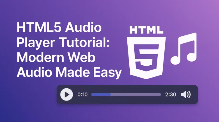 html5 audio player tutorial